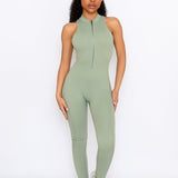 Matcha Zip Jumpsuit