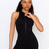 Black Zip Jumpsuit