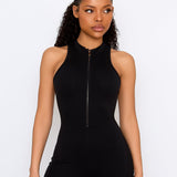 Black Zip Jumpsuit
