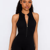 Black Zip Jumpsuit