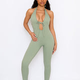 Matcha Bow Tie Jumpsuit