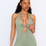 Matcha Bow Tie Jumpsuit
