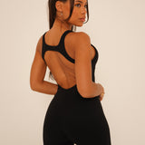 Black Flared Jumpsuit