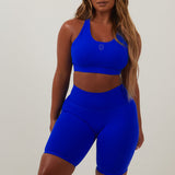 Cobalt Blue Seamless Cycling Shorts