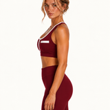 Burgundy Sports Bra