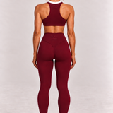 Burgundy Sports Bra