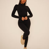 Black Long Sleeve Jumpsuit