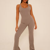 Stone Flared Jumpsuit