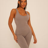 Stone Flared Jumpsuit