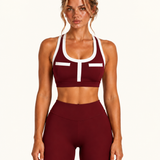 Burgundy Sports Bra