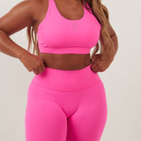 Pink Seamless Cycling Shorts