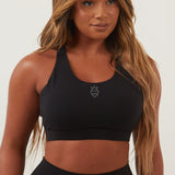 Black Seamless Sports Bra