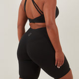 Black Seamless Cycling Shorts