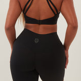 Black Seamless Sports Bra