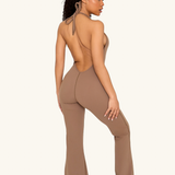 Toffee Flared Jumpsuit
