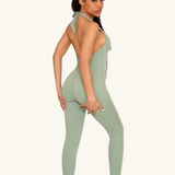 Matcha Bow Tie Jumpsuit