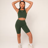 Khaki Green Cycling Shorts