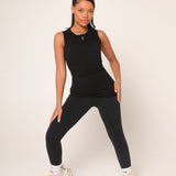 Black Vest Top